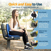 Alpcour Portable Reclining Stadium Seat with Back Pocket Royal Blue
