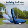 Alpcour Portable Reclining Stadium Seat with Back Pocket Royal Blue