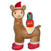 Gemmy 7FT Pre-Lit LED Airblown Luxe Alpaca Christmas Inflatable