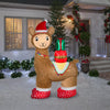 Gemmy 7FT Pre-Lit LED Airblown Luxe Alpaca Christmas Inflatable