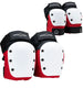 Pro-Tec Street Elbow/Knee Pad Combo Pack Red, White, Black Medium
