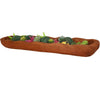 Uziass Wood Dough Bowl Decorative Centerpiece Accent 33.25X9.5X4.5 Brown