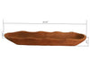 Uziass Wood Dough Bowl Decorative Centerpiece Accent 33.25X9.5X4.5 Brown