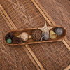 Uziass Wood Dough Bowl Decorative Centerpiece Accent 33.25X9.5X4.5 Brown