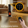 1500W Indoor Electric Space Heater with 3D Fireplace Portable, 3 Modes, Remote
