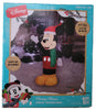 Gemmy 4-FT Tall Mickey Mouse Waving in a Green Scarf Christmas Inflatable