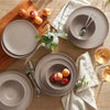 Member's Mark 12-Piece Artisan Crafted Dinnerware Set, Taupe