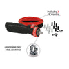 iheart Synergee Speed Jump Rope with 2 Adjustable 10 Ft Cables, Rouge Red