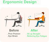 TINOMAR Monitor Stand Riser, Wood and Acrylic Monitor Stand Riser for Desk
