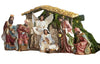 Member's Mark 9 Piece Hand Painted Nativity Set Multicultural
