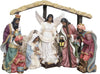 Member's Mark 9 Piece Hand Painted Nativity Set Multicultural
