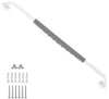 MUNZONG 32in White Shower Grab Bar w/ Gray Anti-Slip Rubber Grip