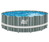 Blue Wave Aspen 15FT X 48IN Round Above Ground Swimming Pool Package with Cover