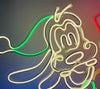 Disney 53.15 inch Neon Goofy Christmas Decoration
