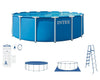 Intex 15ft X 48in Metal Frame Above Ground Swimming Pool Set with 1000GPH Filter Pump