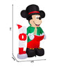 Gemmy 7-FT Tall Caroling Mickey Mouse with Noel Sign Christmas Inflatable