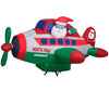 Gemmy 8-FT Wide Animated Santa Flying in North Pole Airplane Christmas Inflatable