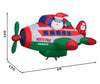Gemmy 8-FT Wide Animated Santa Flying in North Pole Airplane Christmas Inflatable