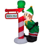 Holiday Living 4.5-FT Tall Lighted Elf at North Pole Christmas Inflatable