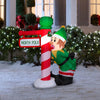 Holiday Living 4.5-FT Tall Lighted Elf at North Pole Christmas Inflatable