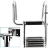 NovelBee 4 Step Removable Stainless Folding Pontoon Boat Ladder