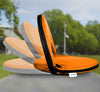 Alpcour Portable Reclining Stadium Seat with Back Pocket Orange