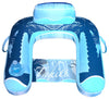 Blue Wave Drift + Escape U-Seat Inflatable Lounger, Blue