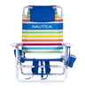 Nautica 5-Position Lay Flat Beach Chair Rainbow (2-Pack)