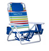 Nautica 5-Position Lay Flat Beach Chair Rainbow (2-Pack)