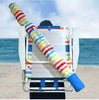 Nautica 5-Position Lay Flat Beach Chair Rainbow (2-Pack)