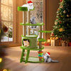 Cat Tree, Modern Cat Tree Tower for Indoor Cats - 55"" Tall Density board Condo with Hammock, Scratching Post and Toy for Small Large Cats