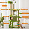 Cat Tree, Modern Cat Tree Tower for Indoor Cats - 55"" Tall Density board Condo with Hammock, Scratching Post and Toy for Small Large Cats