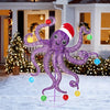 Holiday Living 4-ft LED Twinkling Octopus with Ornaments Yard Decoration