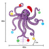 Holiday Living 4-ft LED Twinkling Octopus with Ornaments Yard Decoration