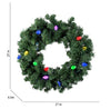 Gemmy 27-inch Orchestra of Lights Wreath with LED Color Changing Lights