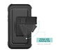 onn. Rugged Phone Case with Holster for iPhone 15 Pro - Clear