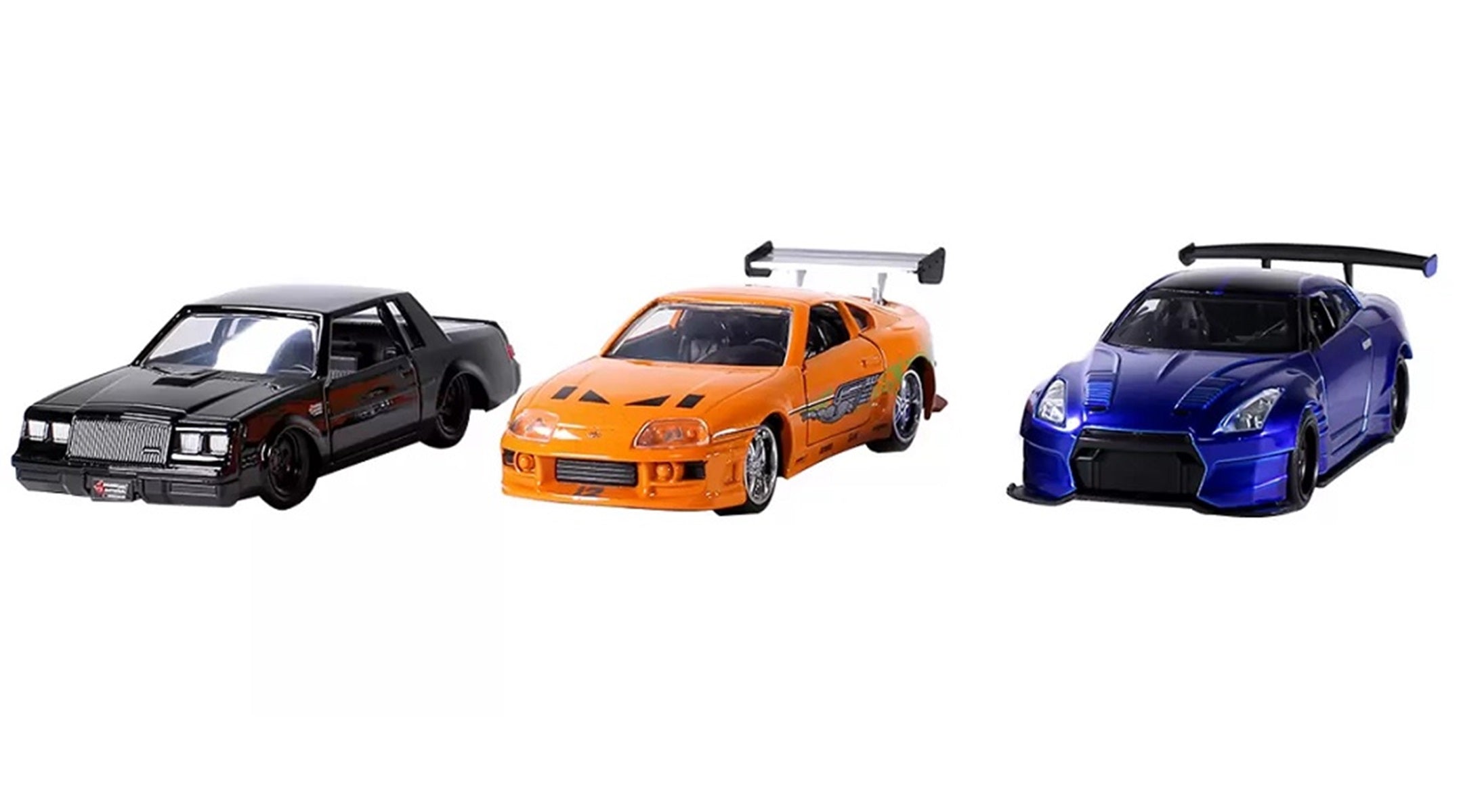 Fast & Furious Licensed 1:32 Die Cast Vehicles 3-Pack Buick, Toyota, Nissan