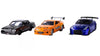Fast & Furious Licensed 1:32 Die Cast Vehicles 3-Pack Buick, Toyota, Nissan