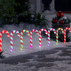 Orchestra of Lights 8 LED Color-Changing Pathway Stakes Candy Cane