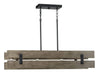 Progress Lighting Hemsworth Collection 4-Light Coastal Chandelier Light Black