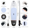 surfstar Inflatable Stand Up Paddle Board Set 10'6" X 33" X 6" White with Accessories
