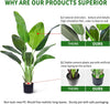 HAIHONG Artificial Bird of Paradise Plant, Fake Tree with Realistic Leaves