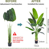 HAIHONG Artificial Bird of Paradise Plant, Fake Tree with Realistic Leaves