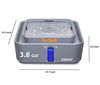 Sibays Extra Large Pet Water Fountain 14L/3.8Gal Gray/Gray