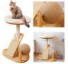 Pialouge Pet Activity Structure Wood Cat Climbing Frame Milky White