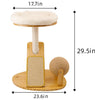Pialouge Pet Activity Structure Wood Cat Climbing Frame Milky White