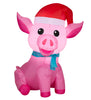 Holiday Living 3.5-ft Lighted Pig Christmas Inflatable