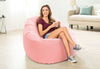 Intex Beanless Bag Inflatable Chair, 44" X 41" X 29" Sweet Pink