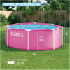 Intex 8FT X 30IN PINK Metal Frame Above Ground Swimming Pool (Pump not Included)