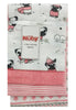 Nuby 4-Pack Pink Pug Girl Receiving Blankets Gift Set